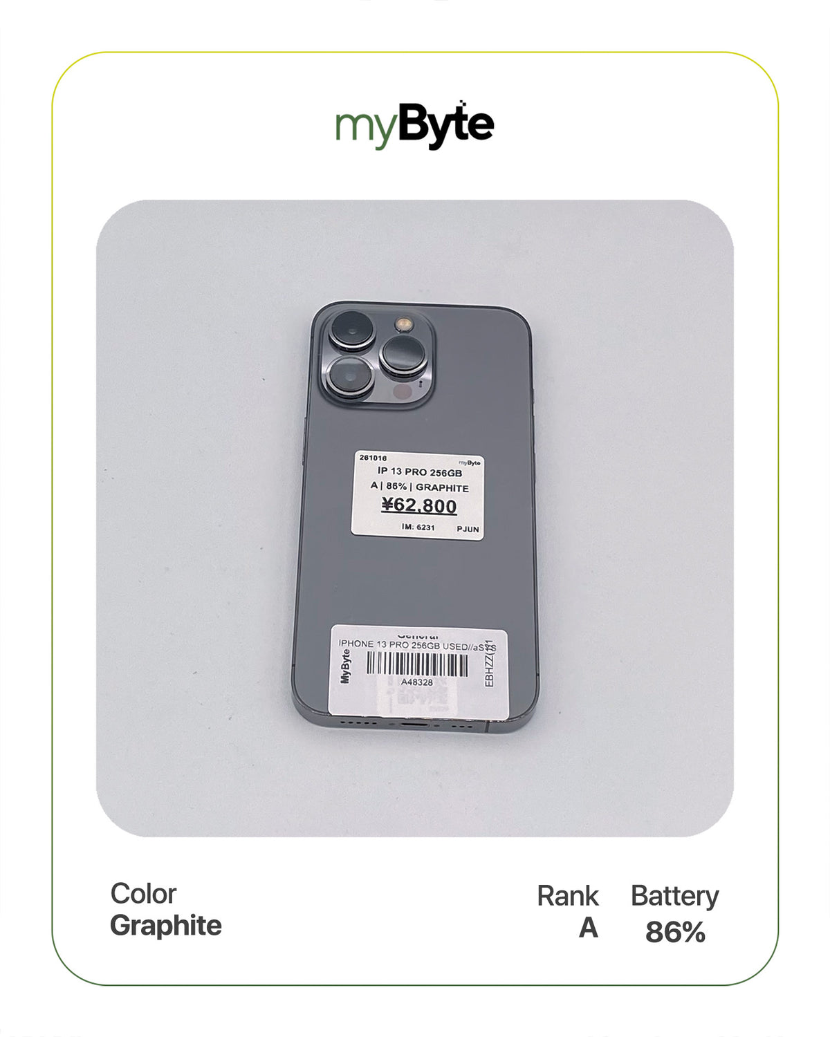 iPhone 13 Pro 5G 256GB (SIM Free) myByte International