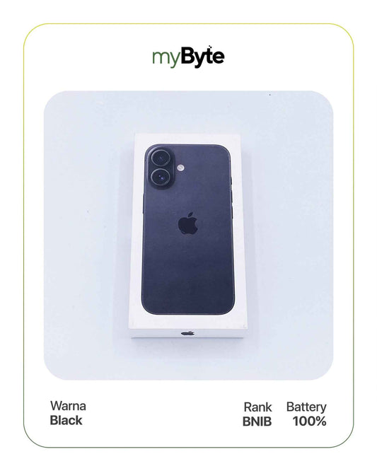 iPhone 16 Plus 5G 128GB (Sim Free) Black myByte International