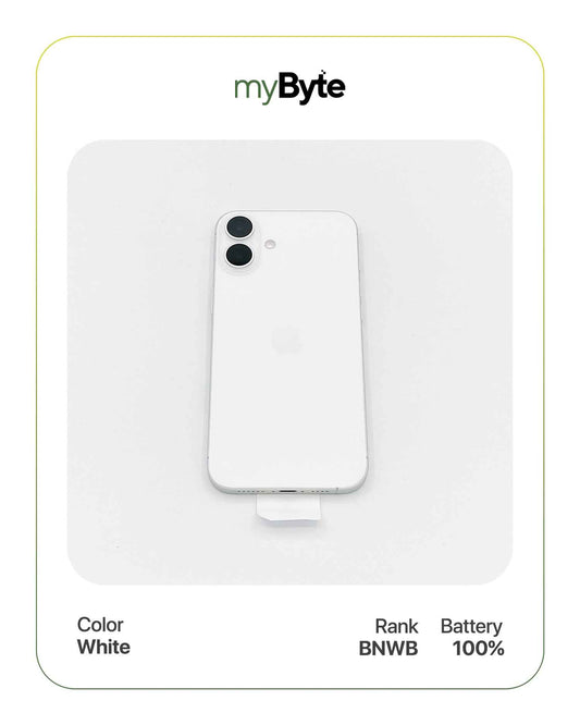 iPhone 16 5G 512GB (SIM Free) White myByte International