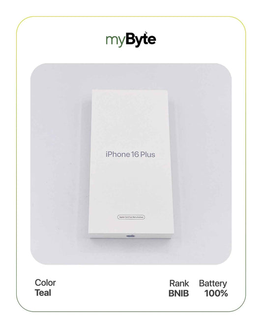 iPhone 16 Plus 5G 256GB (SIM Free) Teal myByte International