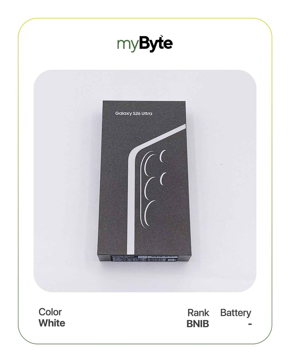 Samsung Galaxy S26 Ultra 5G 256GB Silent Camera (Dual SIM) White SIM Free myByte International