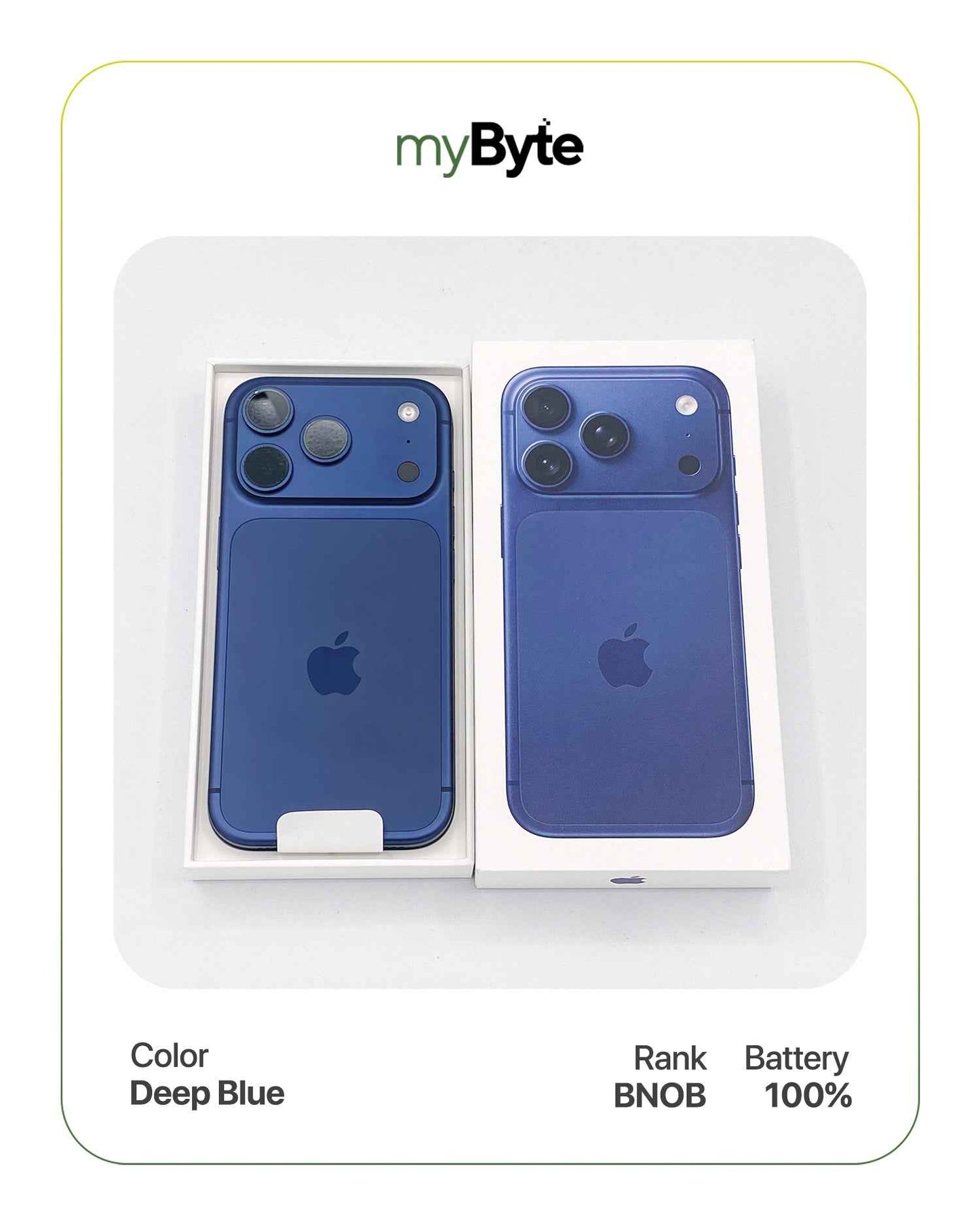 iPhone 17 Pro 5G 256GB Silent Camera (SIM Fisik) Deep Blue myByte International