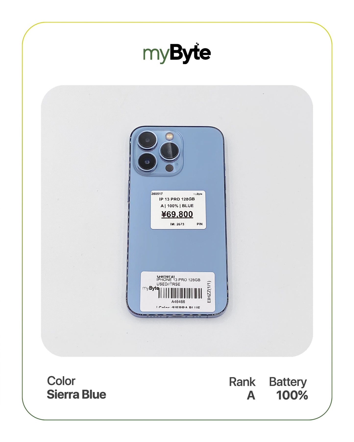 iPhone 13 Pro 5G 128GB (SIM Free) myByte International