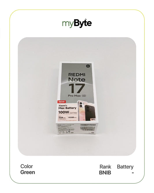 Redmi Note 17 Pro Max 5G 512GB (SIM Free) Green SIM Free myByte International