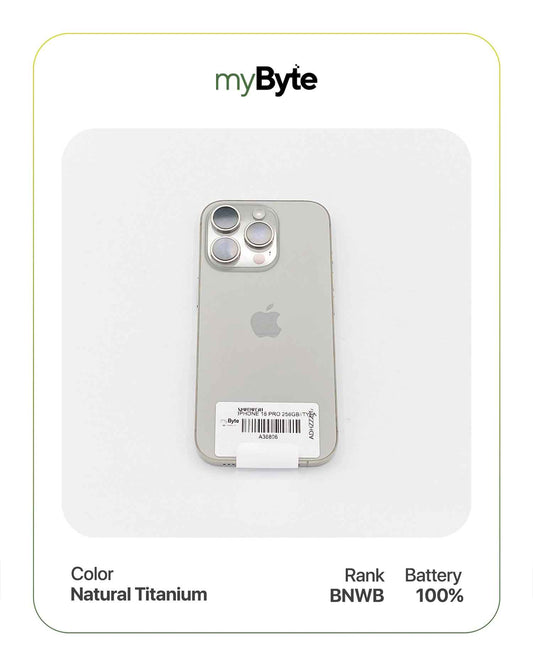 iPhone 16 Pro 5G 256GB Natural Titanium myByte International