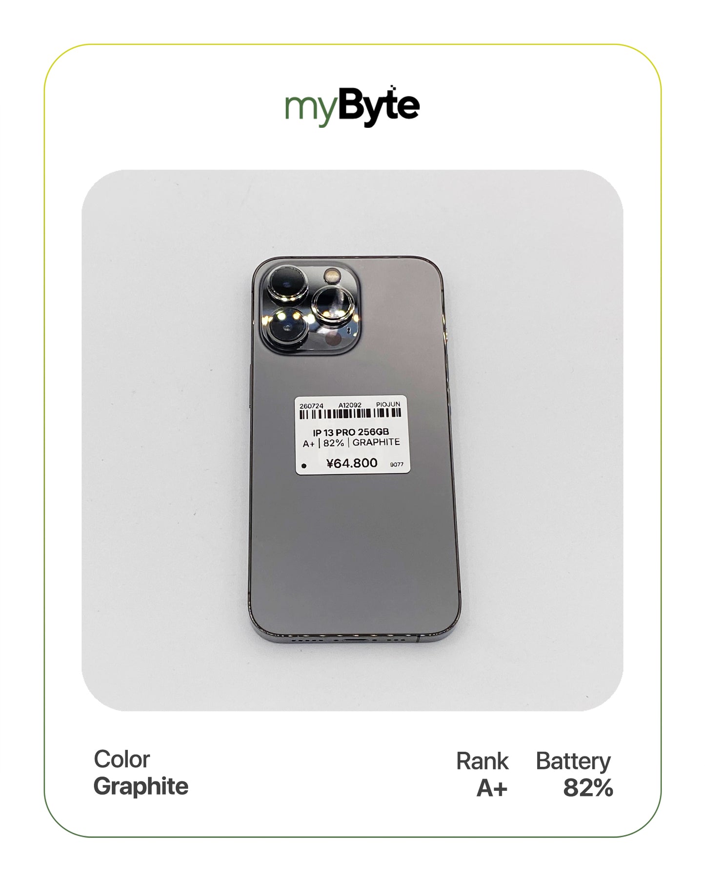 iPhone 13 Pro 5G 256GB (SIM Free) myByte International