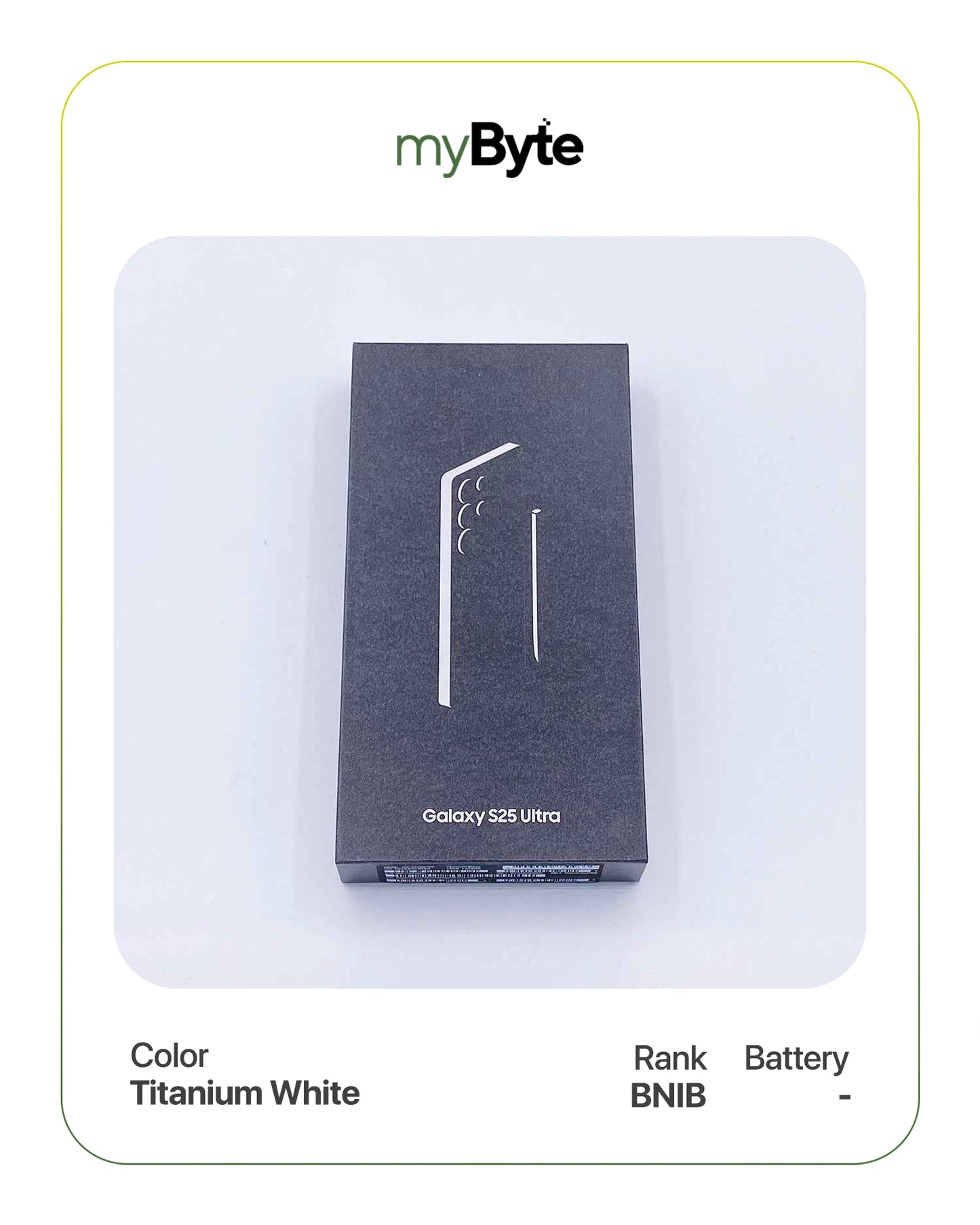 Samsung Galaxy S25 Ultra 5G 256GB Silent Camera (Dual SIM) Titanium White SIM Free myByte International