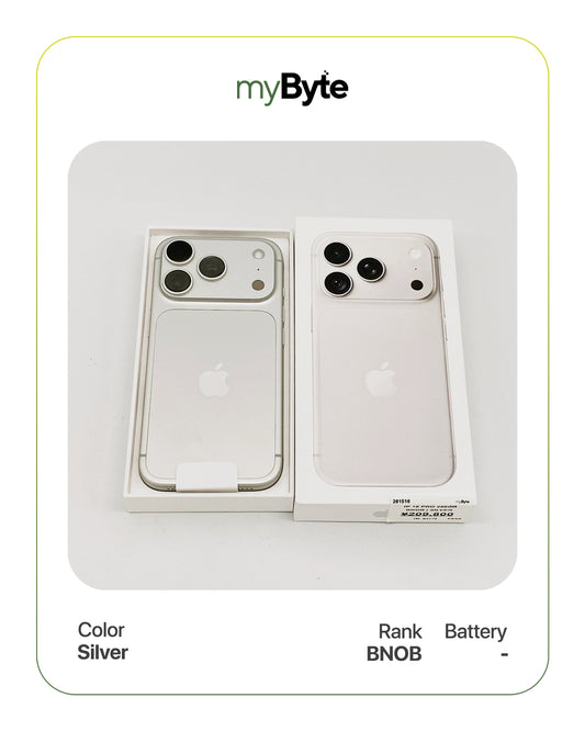 iPhone 18 Pro 5G 256GB eSIM (SIM Free) Silver myByte International