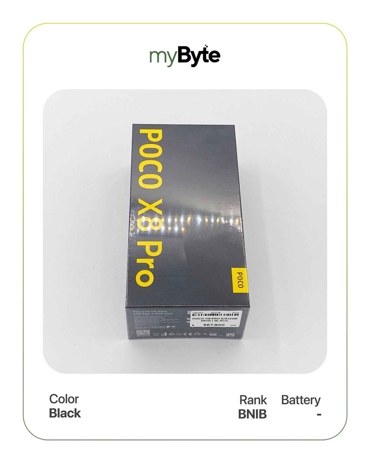 POCO X8 Pro 512GB (SIM Free) Black SIM Free myByte International
