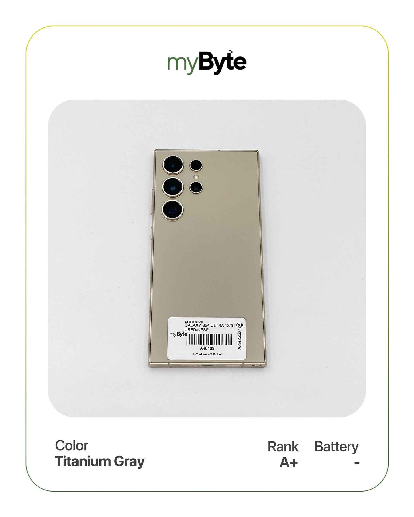 Samsung Galaxy S24 Ultra 5G 512GB (SIM Free) myByte International