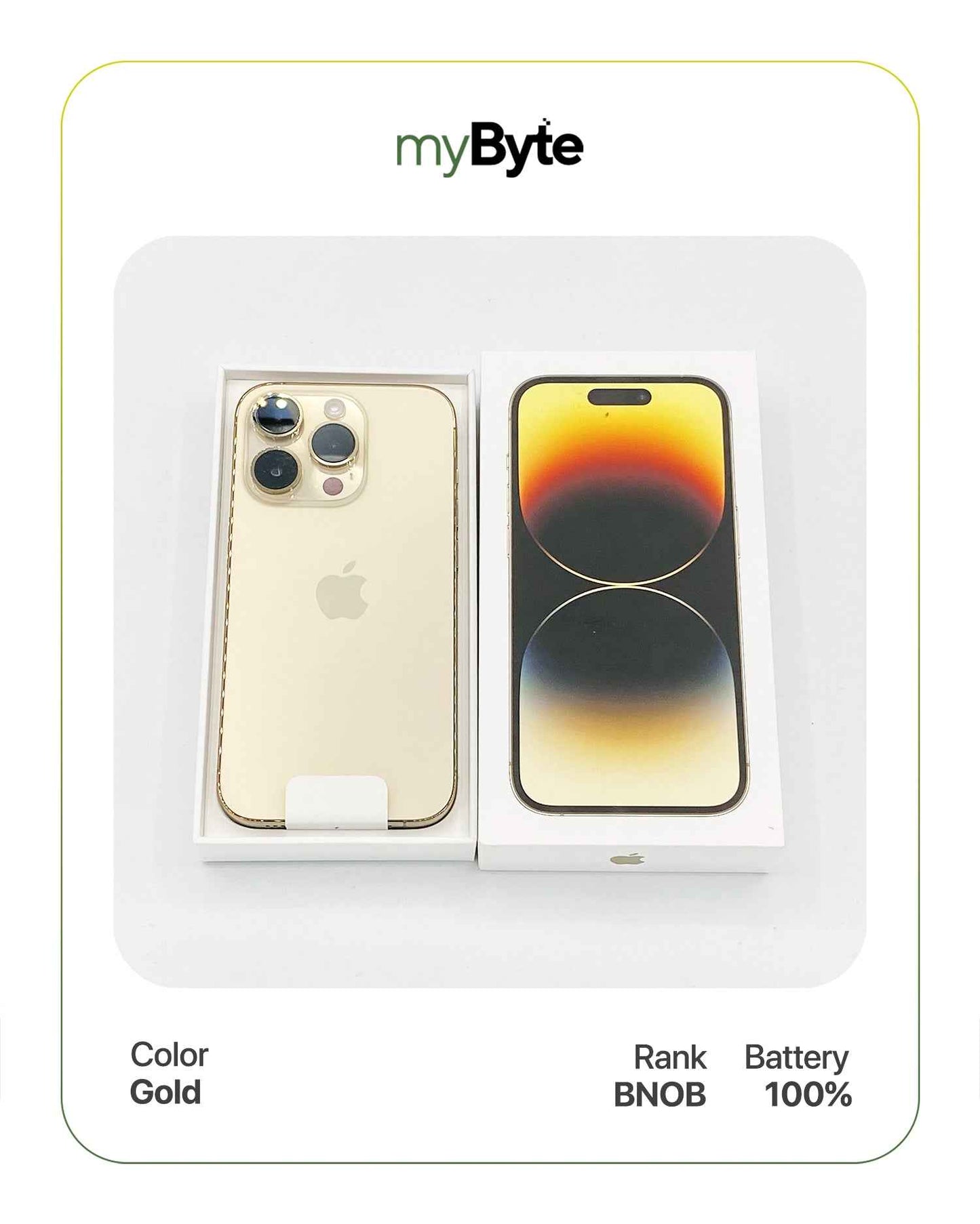 iPhone 14 Pro 5G 128GB (SIM Free) Gold SIM Free myByte International