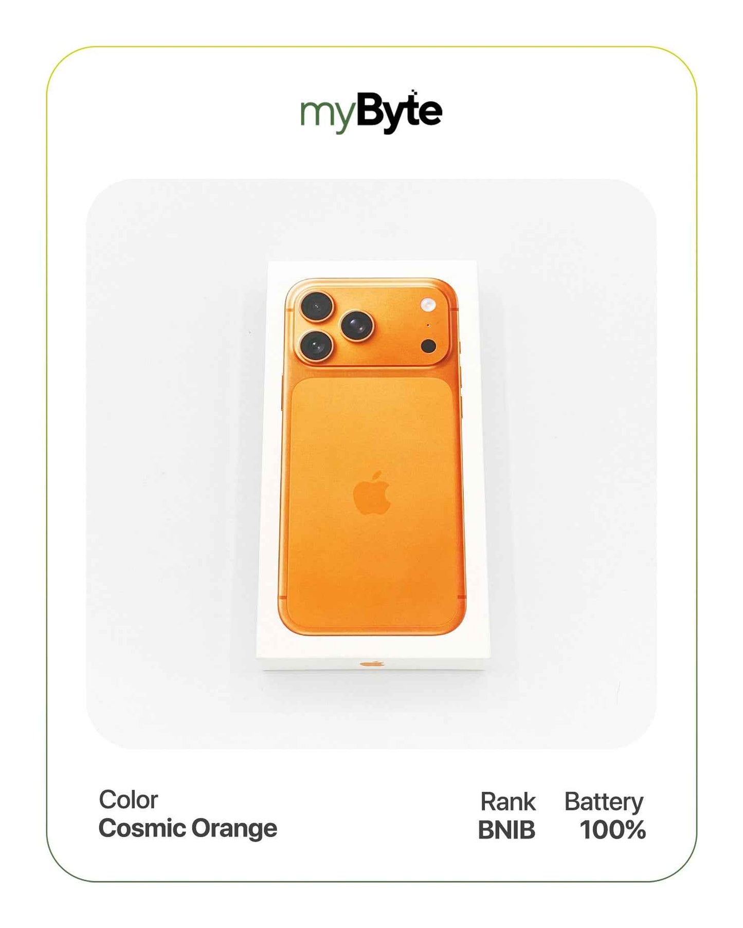 iPhone 17 Pro 5G 512GB eSIM (SIM Free) Cosmic Orange myByte International