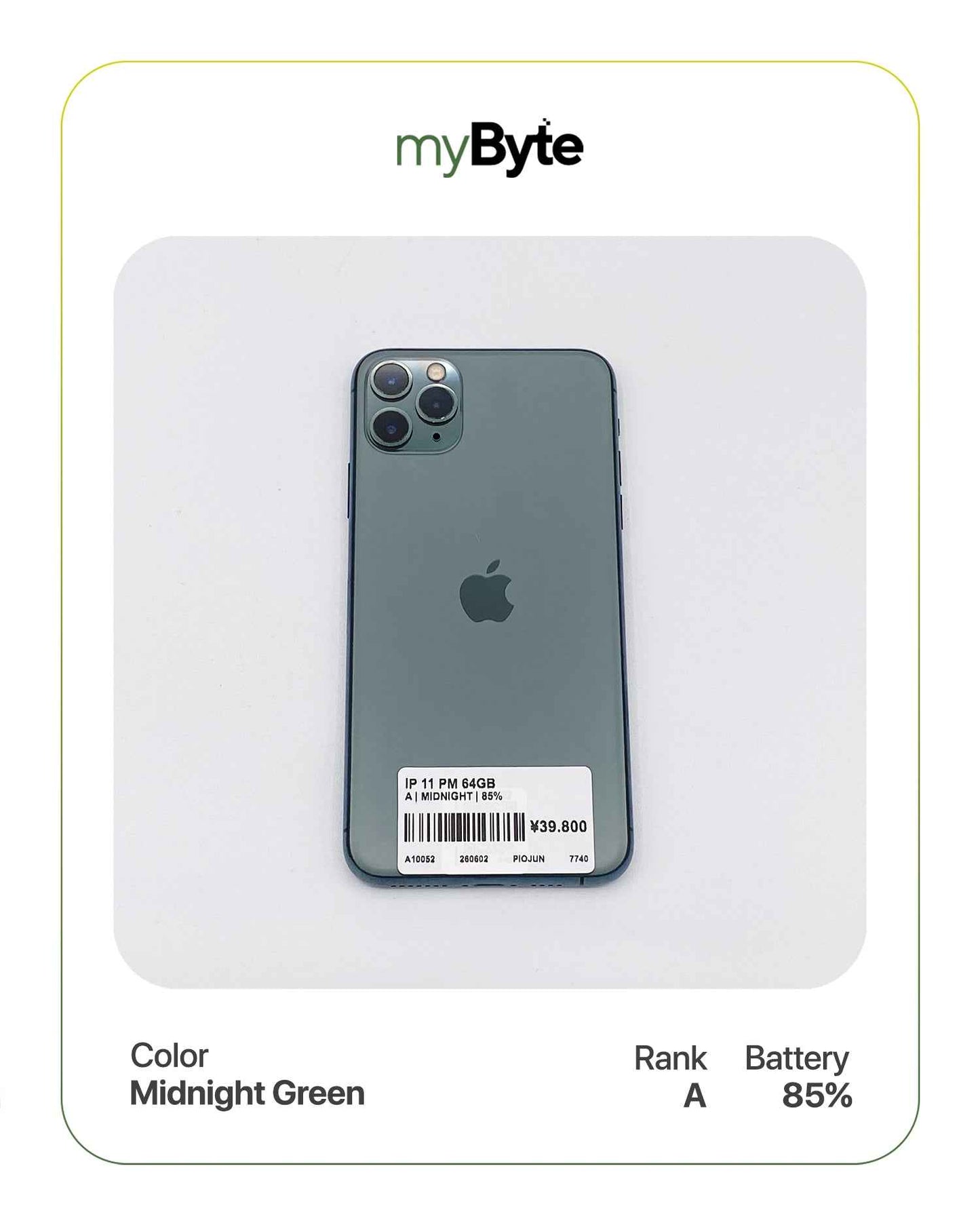 iPhone 11 Pro Max 64GB (SIM Free) myByte International