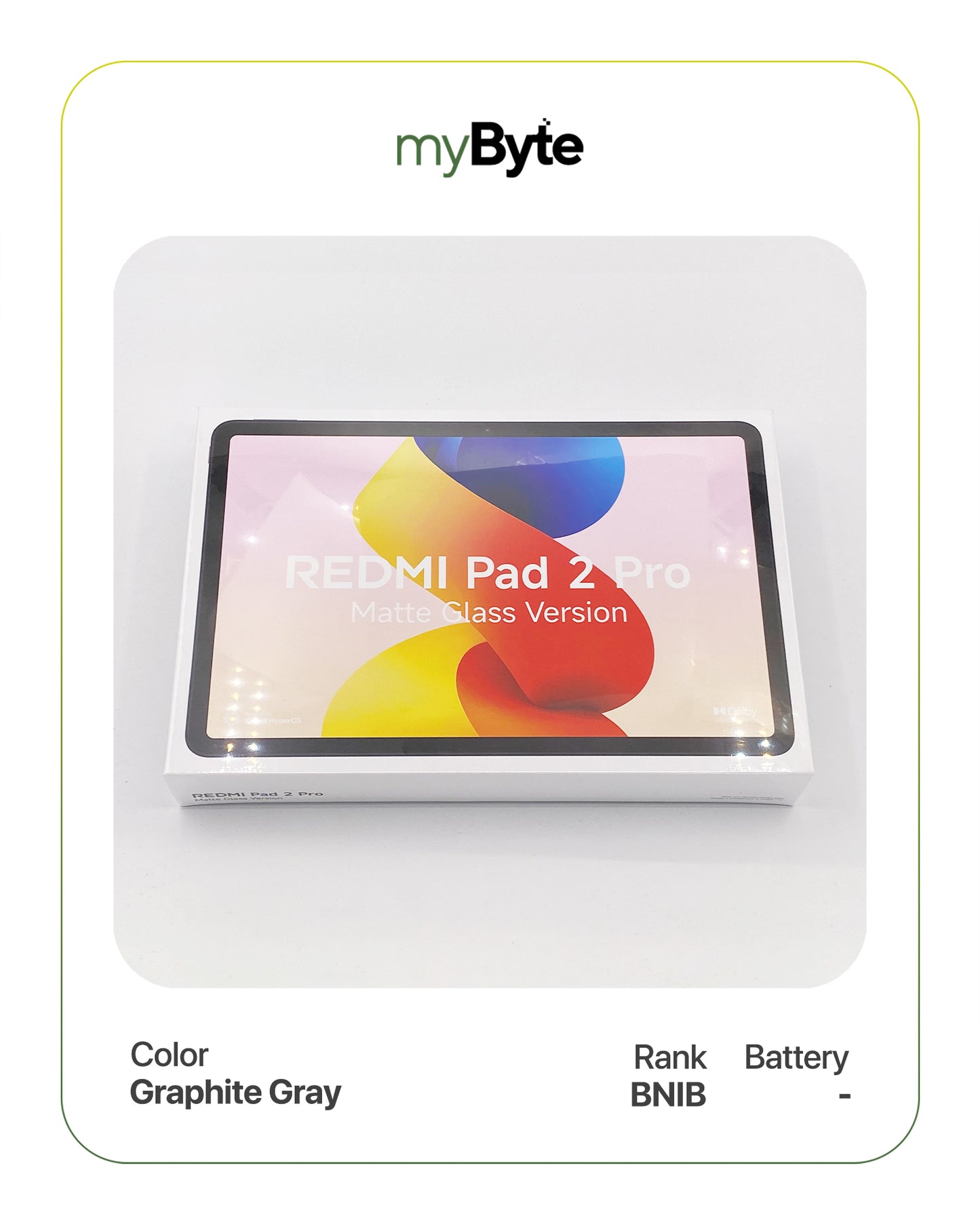 Redmi Pad 2 Pro 12.1-inch 256GB (Wi-Fi) myByte International
