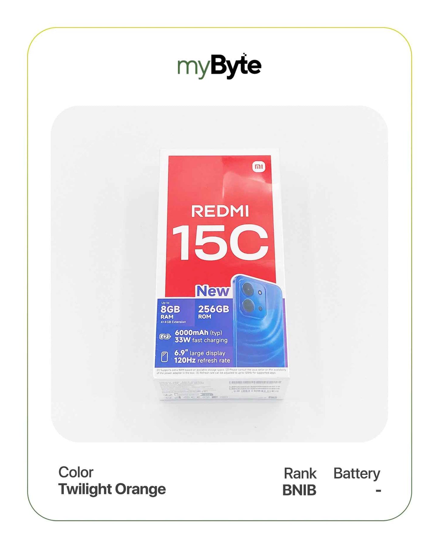 Redmi 15C 256GB (SIM Free) Twilight Orange SIM Free myByte International