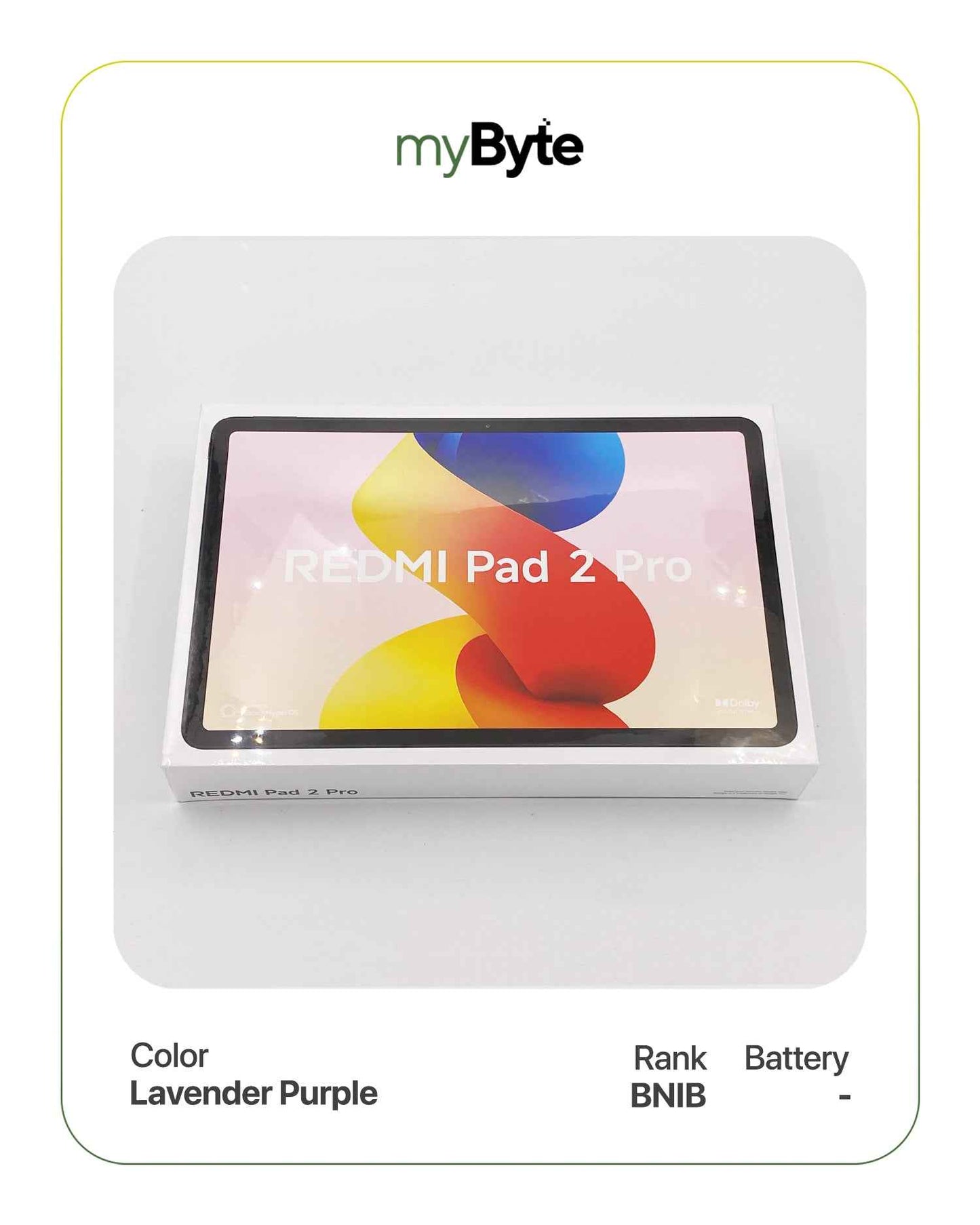 Redmi Pad 2 Pro 12.1-inch 128GB (Wi-Fi) Lavender Purple myByte International