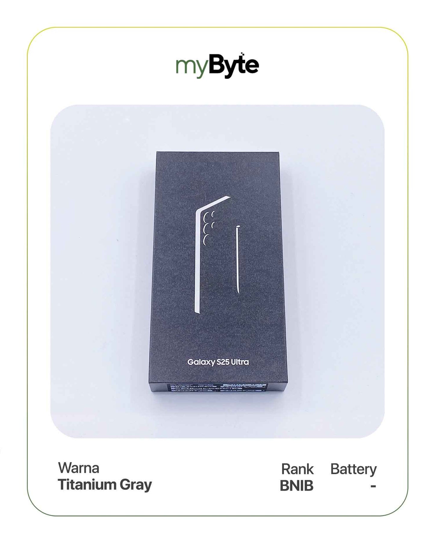 Samsung Galaxy S25 Ultra 5G 1TB Silent Camera (Dual SIM) Titanium Gray SIM Free myByte International