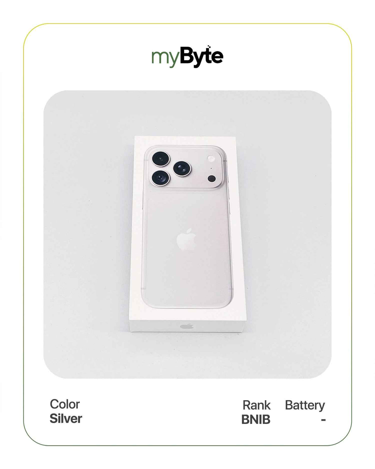 iPhone 18 Pro Max 5G 512GB eSIM (SIM Free) Silver myByte International
