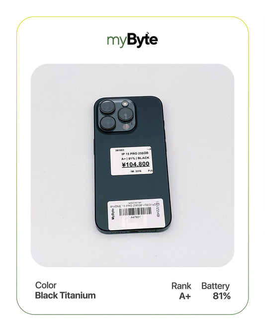 iPhone 15 Pro 5G 256GB (SIM Free) myByte International