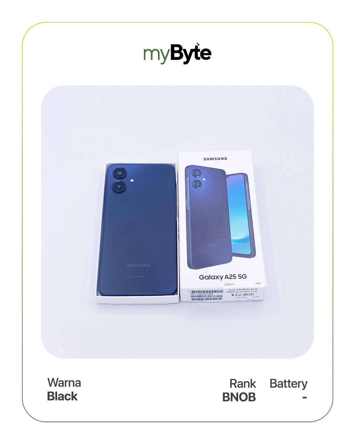 Samsung Galaxy A25 5G 64GB (SIM Free) Black myByte International
