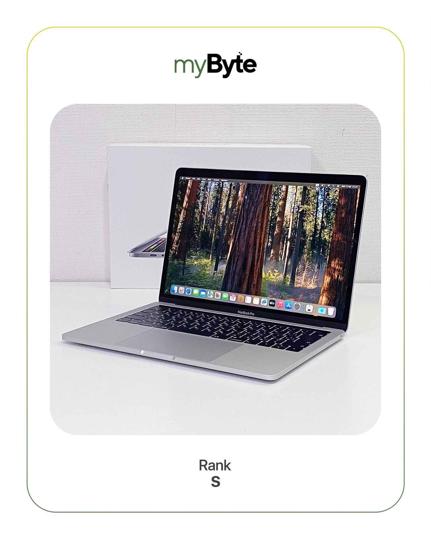 MacBook Pro Retina 13-inch 2019 2T3P Touch Bar Silver myByte International