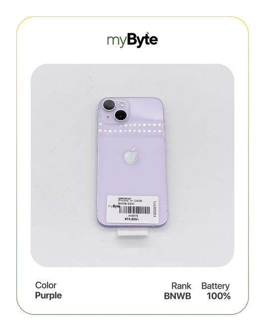 iPhone 14 5G 128GB (SIM Free) Purple myByte International