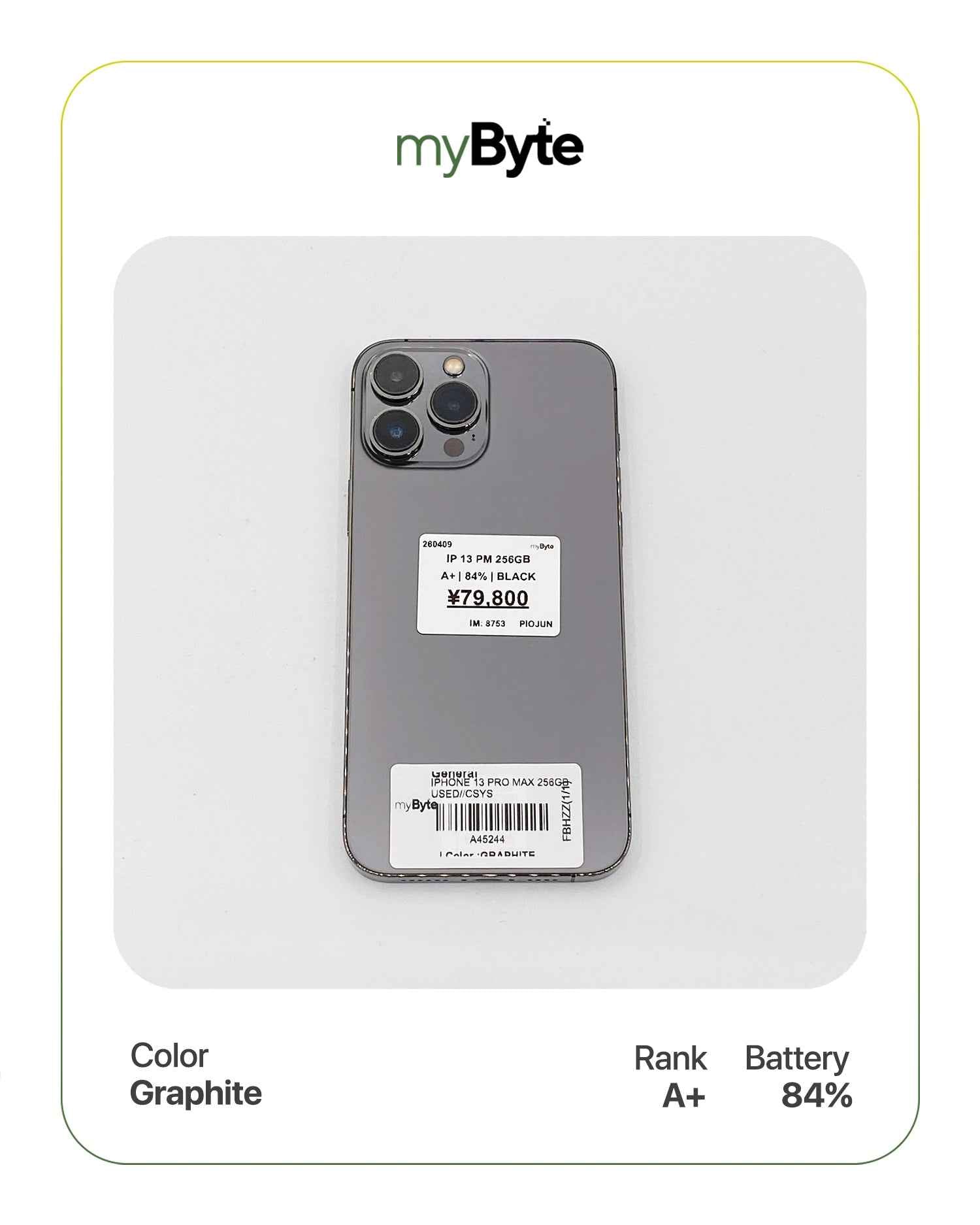 iPhone 13 Pro Max 5G 256GB (SIM Free) myByte International