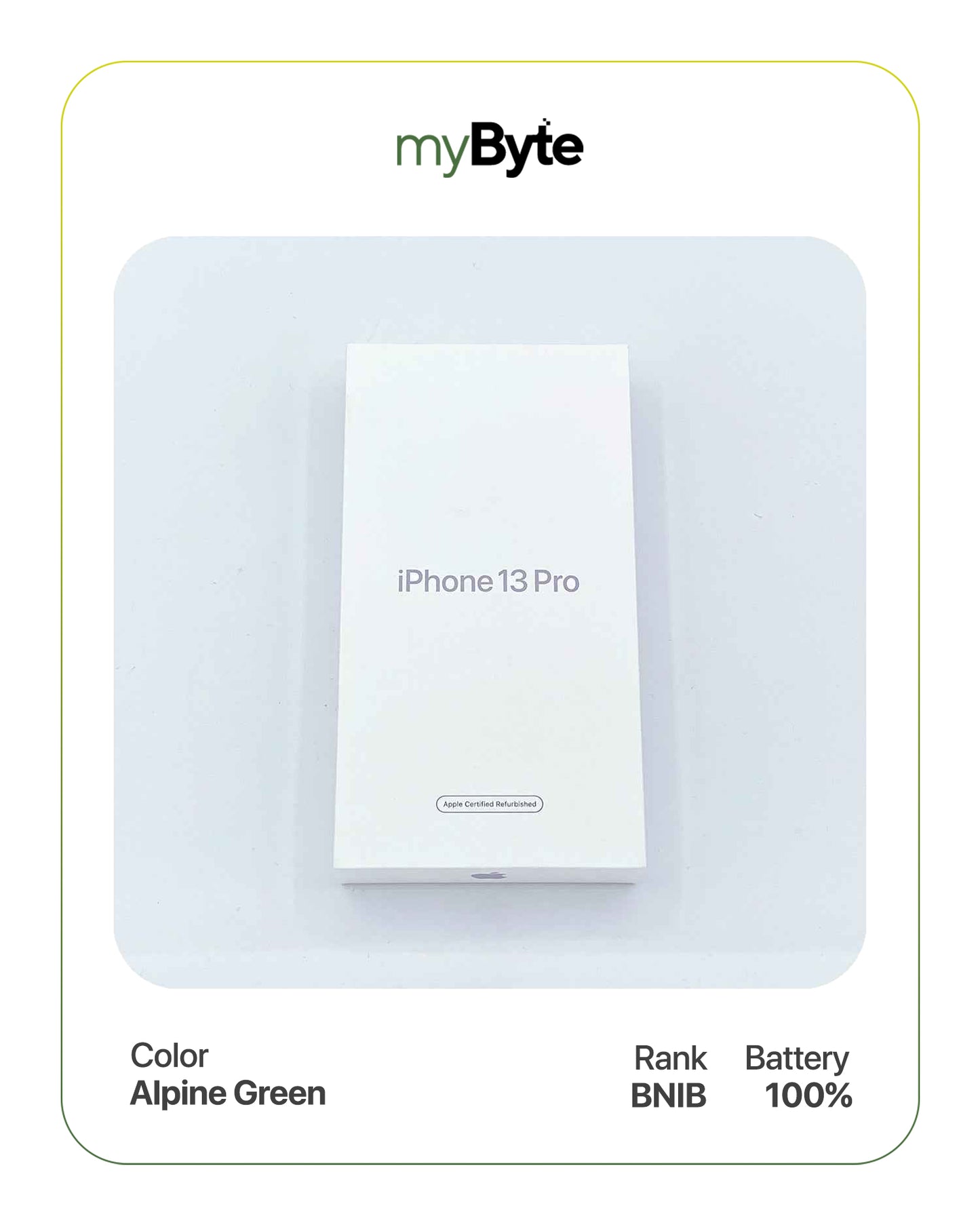 iPhone 13 Pro 5G 1TB (SIM Free) Alpine Green SIM Free myByte International