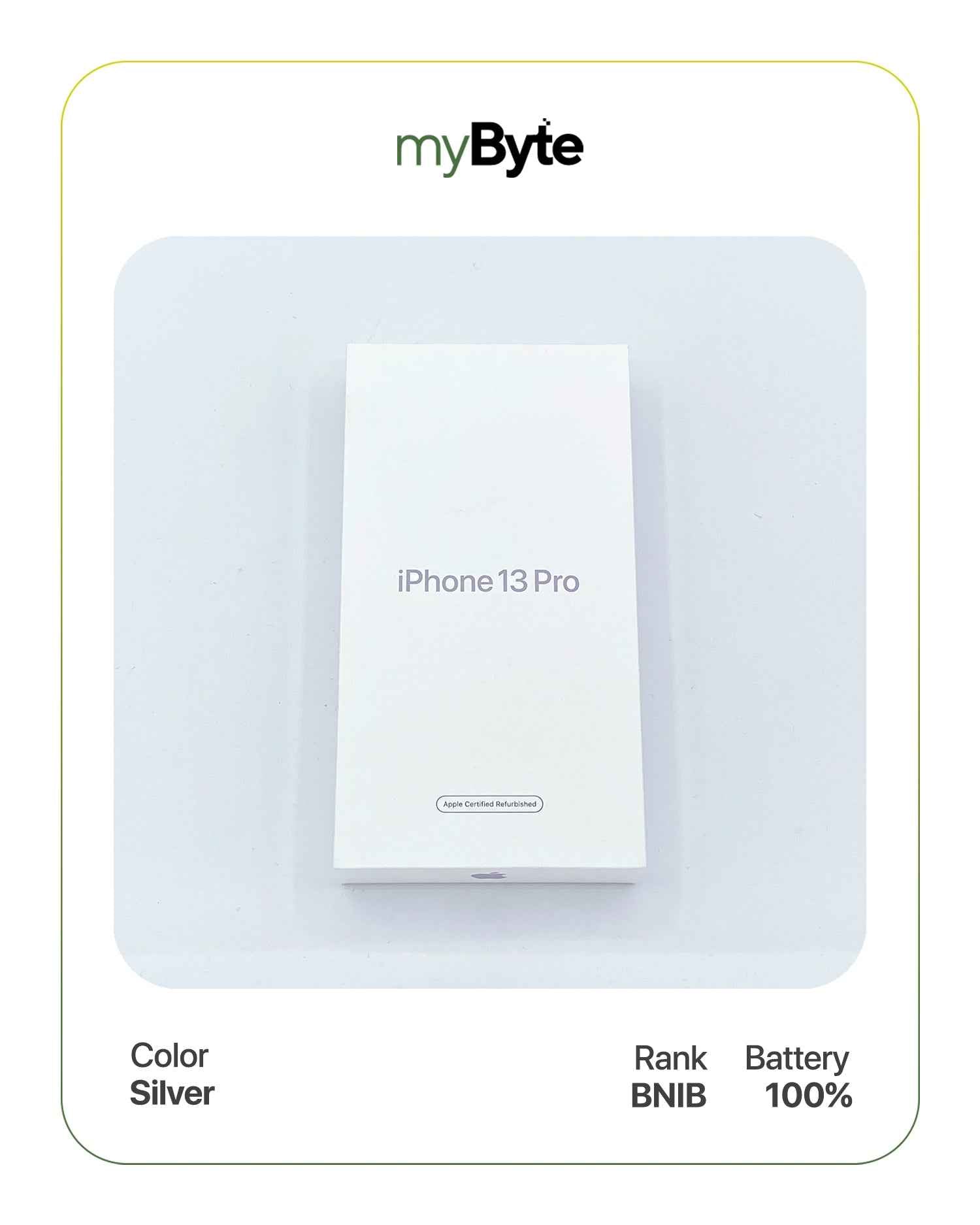 iPhone 13 Pro 5G 512GB (SIM Free) Silver SIM Free myByte International