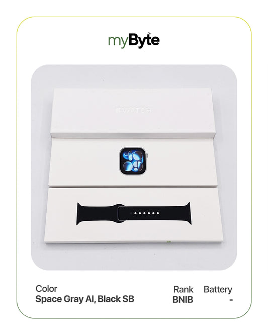 Apple Watch Series 11 46mm (Cellular) Space Gray SoftBank (-) myByte International