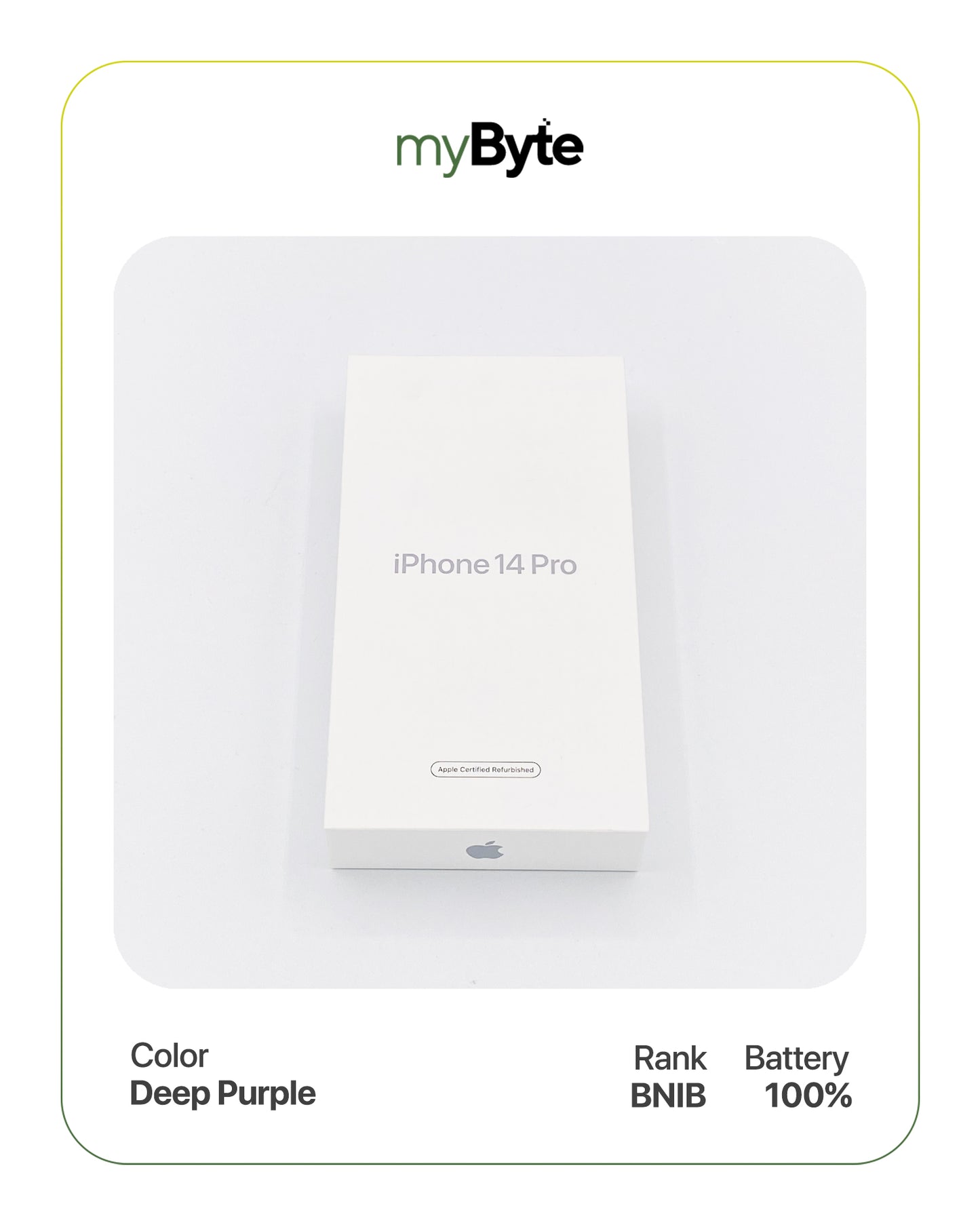 iPhone 14 Pro 5G 128GB (Sim Free) Deep Purple SIM Free myByte International