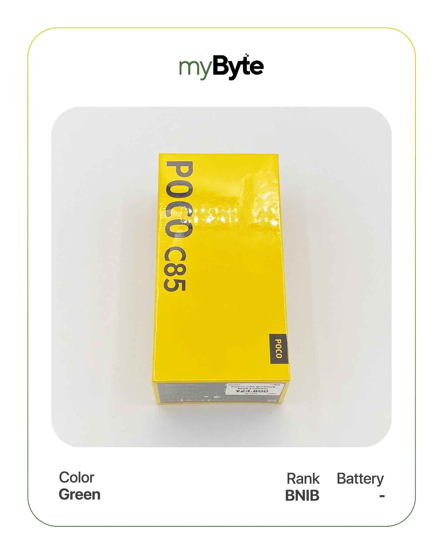 Xiaomi POCO C85 256GB Green SIM Free myByte International