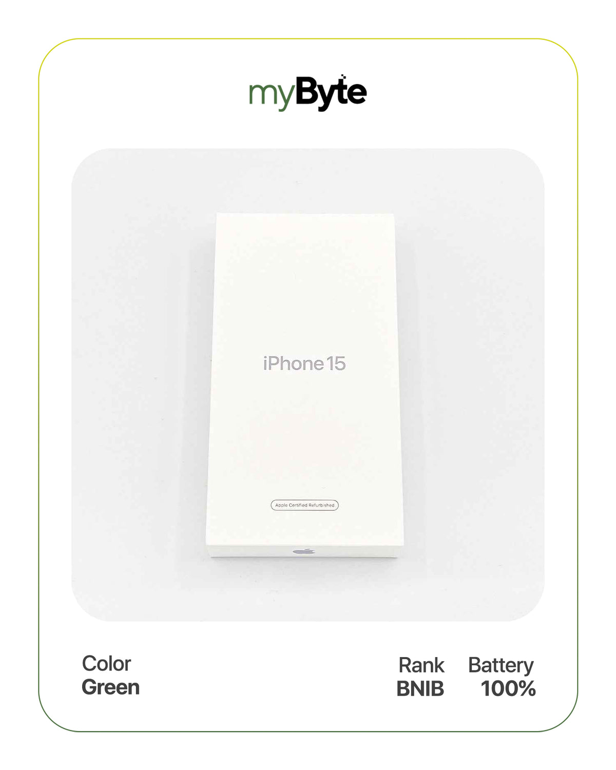 iPhone 15 5G 256GB (Sim Free) Green SIM Free myByte International