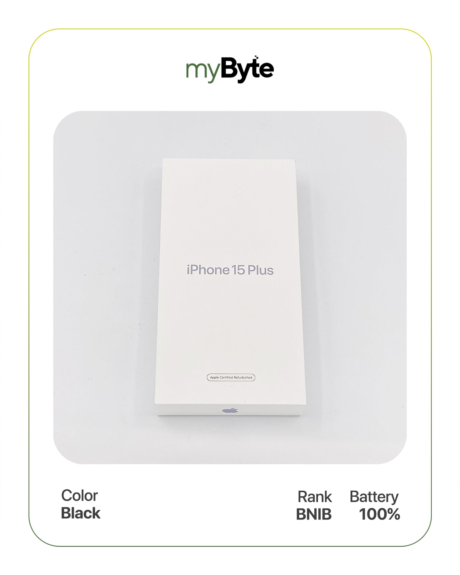 iPhone 15 Plus 5G 128GB (Sim Free) Black SIM Free myByte International