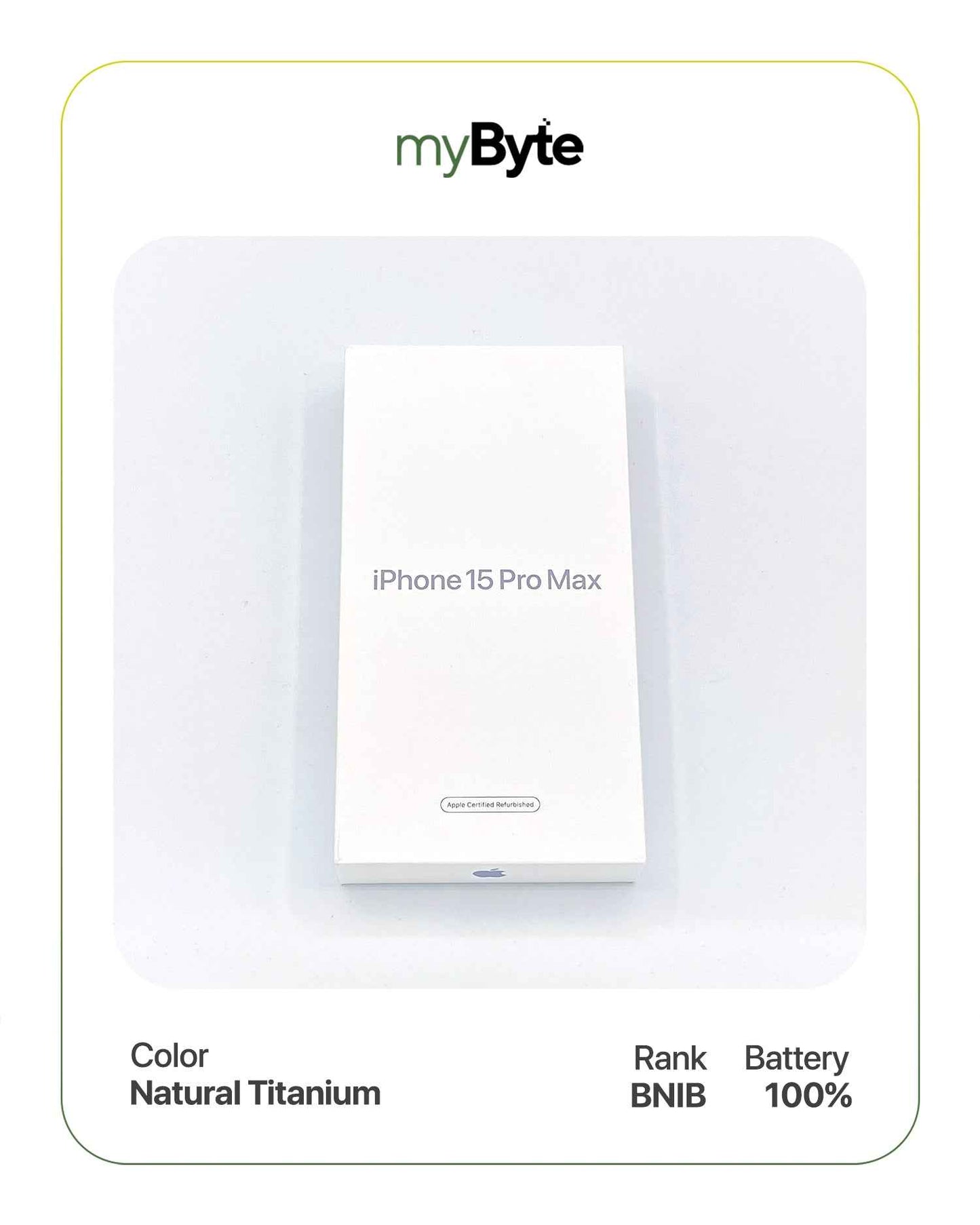 iPhone 15 Pro Max 5G 1TB (SIM Free) Natural Titanium SIM Free myByte International