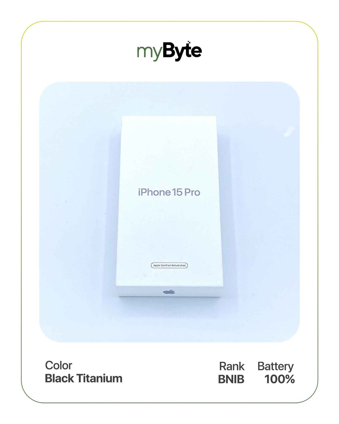 iPhone 15 Pro 5G 256GB (Sim Free) Black Titanium SIM Free myByte International