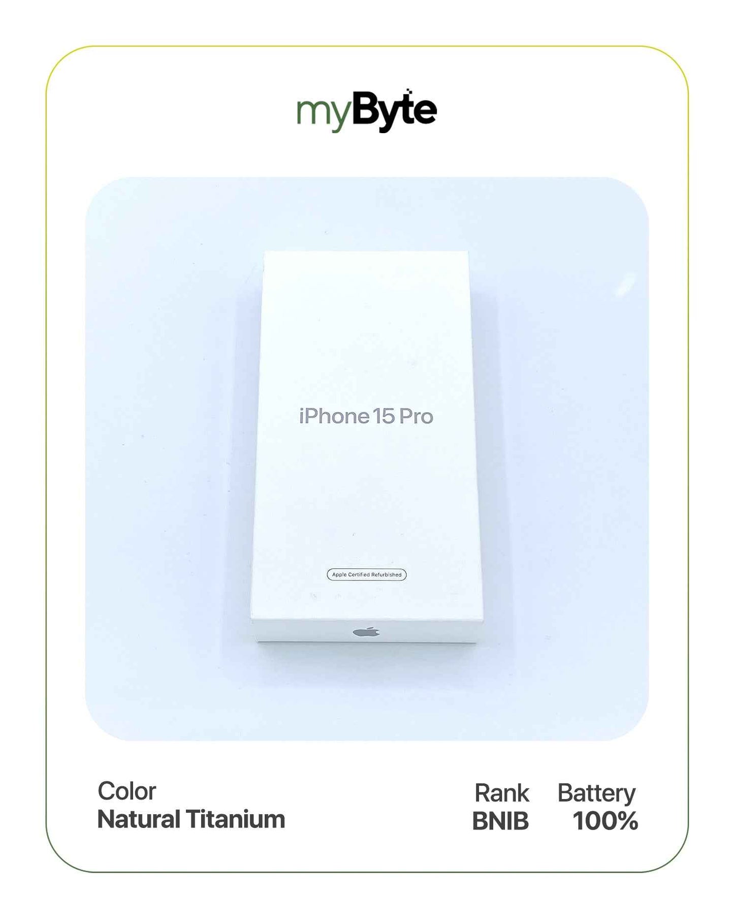 iPhone 15 Pro 5G 256GB (Sim Free) Natural Titanium SIM Free myByte International