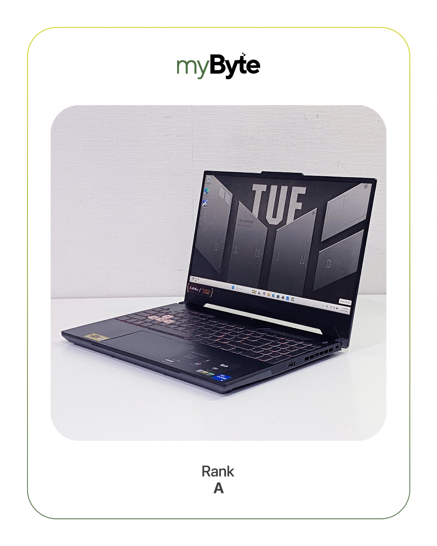 ASUS TUF Gaming F15 FX507ZC4 Black myByte International