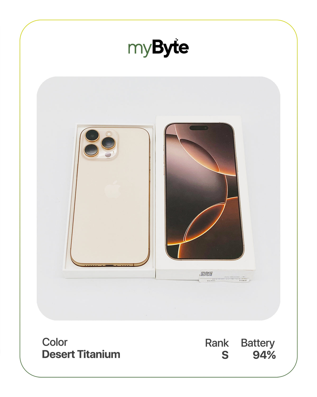 iPhone 16 Pro Max 5G 512GB (SIM Free) myByte International