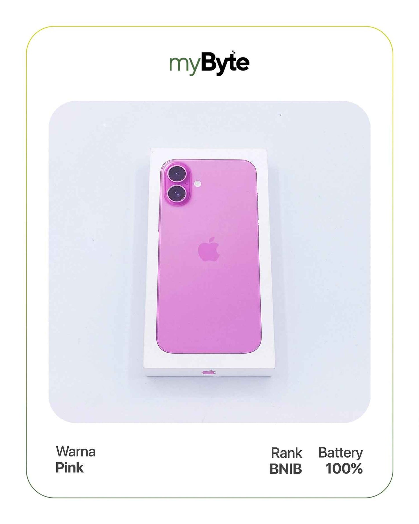 iPhone 16 Plus 5G 128GB (Sim Free) Pink myByte International