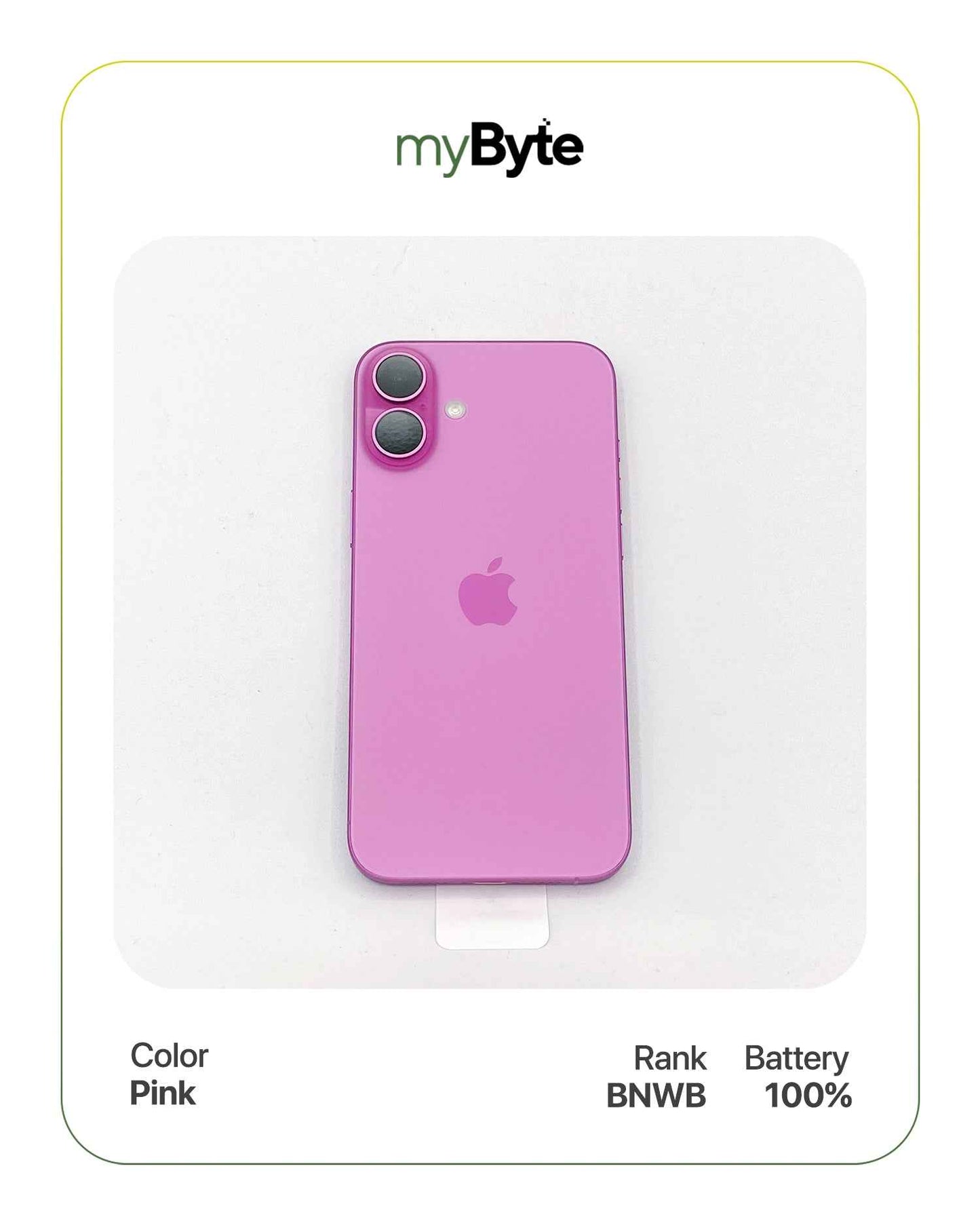 iPhone 16 5G 256GB (SIM Free) Pink myByte International