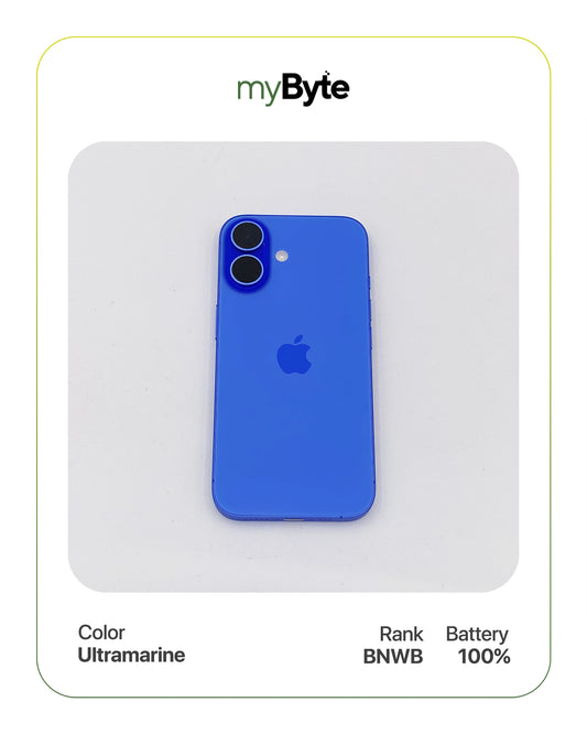 iPhone 16 5G 256GB (SIM Free) Ultramarine myByte International