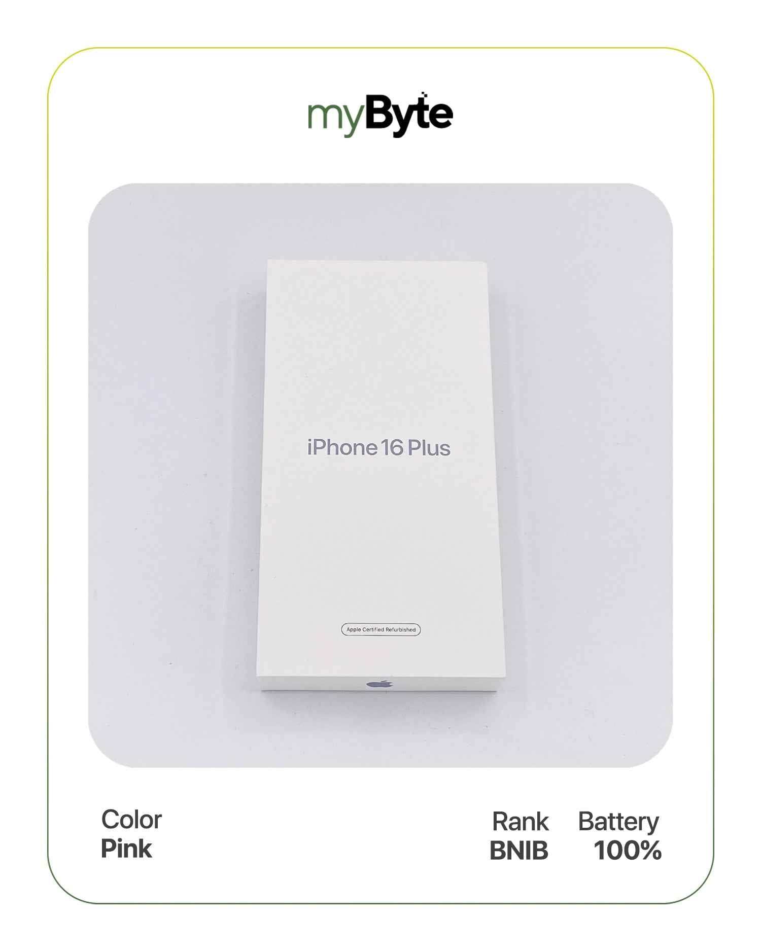 iPhone 16 Plus 5G 256GB (SIM Free) Pink myByte International