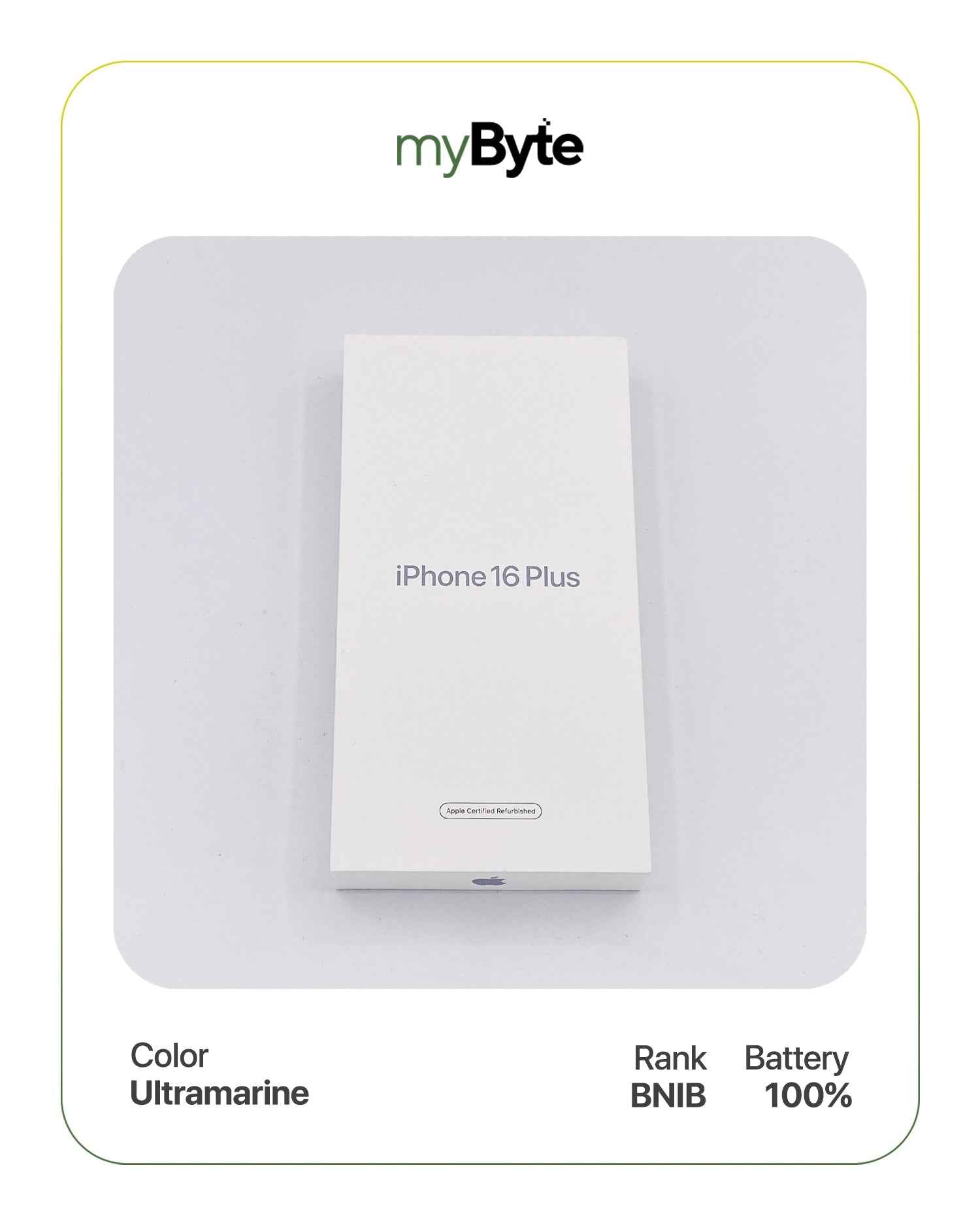 iPhone 16 Plus 5G 256GB (SIM Free) Ultramarine myByte International