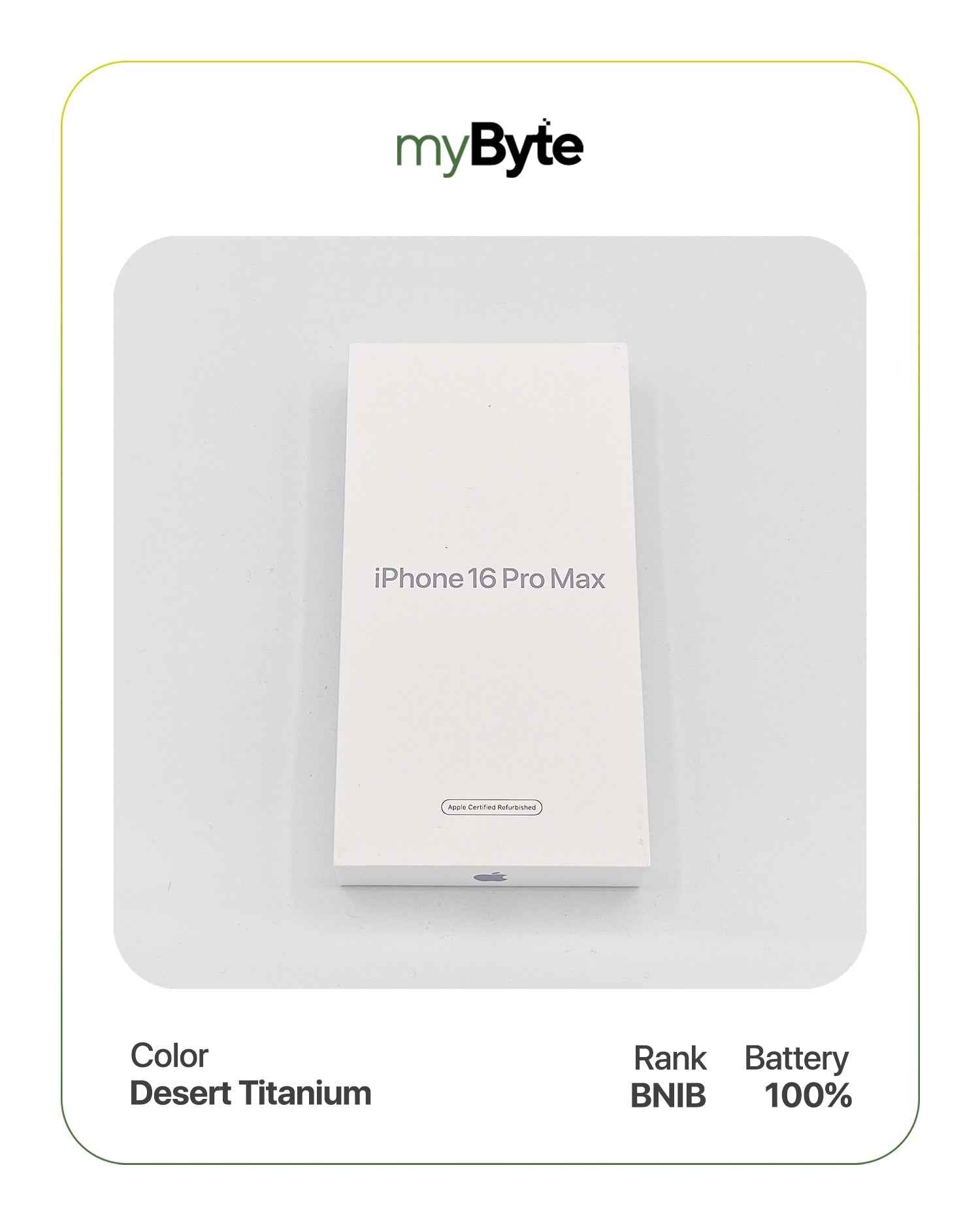 iPhone 16 Pro Max 5G 256GB (Sim Free) Desert Titanium SIM Free myByte International