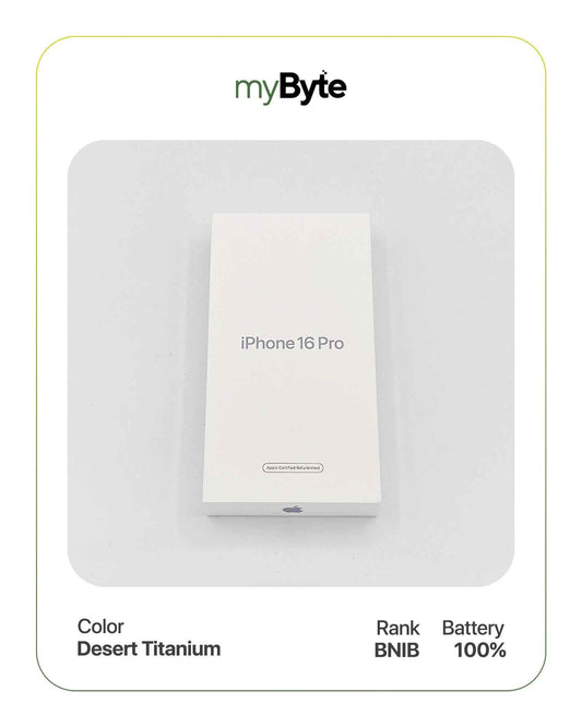 iPhone 16 Pro 5G 256GB (SIM Free) Desert Titanium SIM Free myByte International