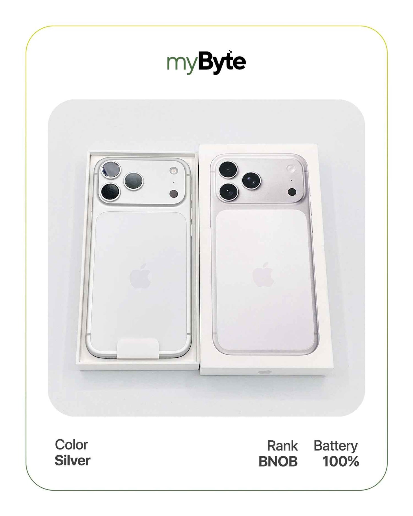 iPhone 17 Pro 5G 256GB Silent Camera (SIM Fisik) Silver myByte International