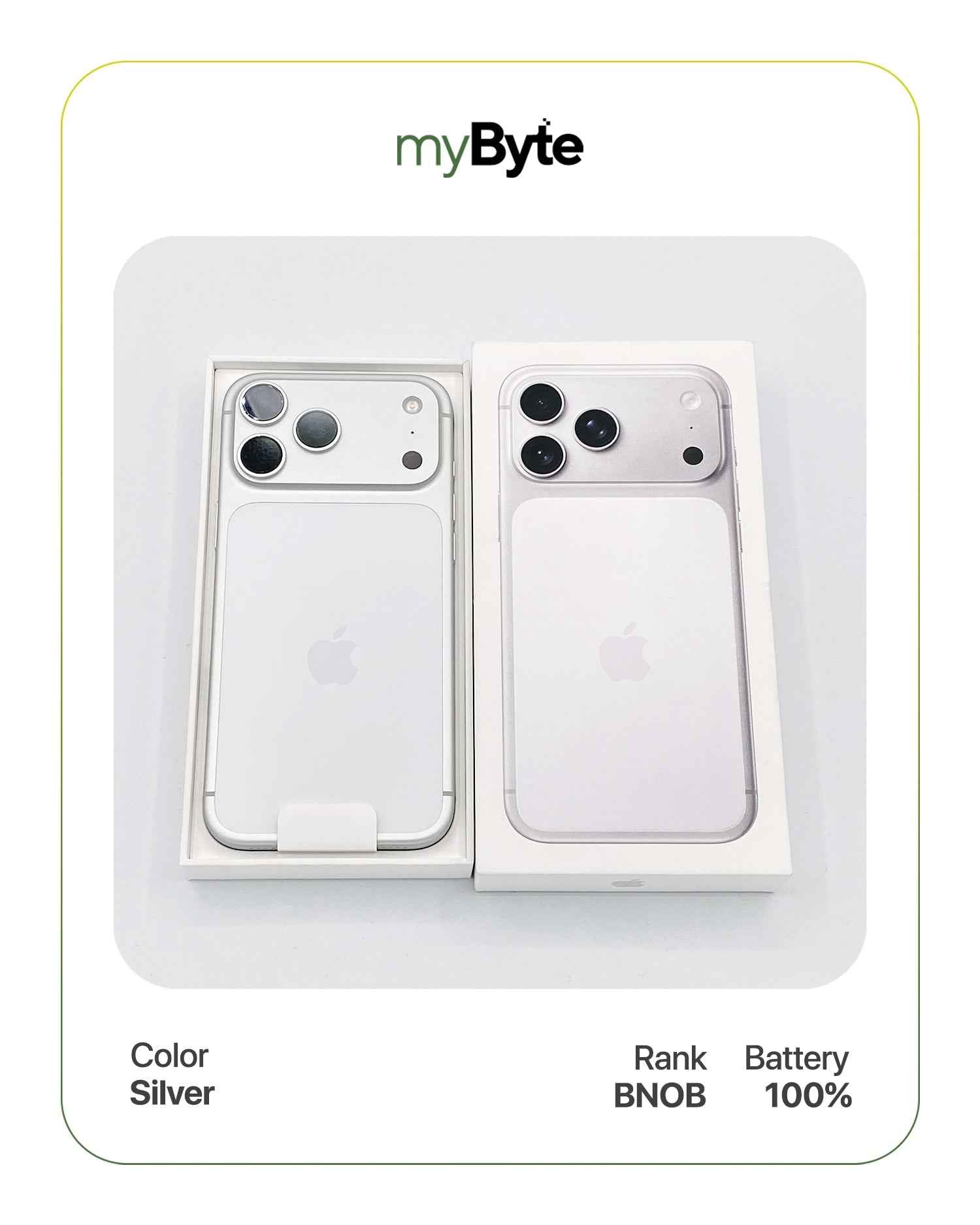 iPhone 17 Pro 5G 256GB Silent Camera (SIM Fisik) Silver myByte International