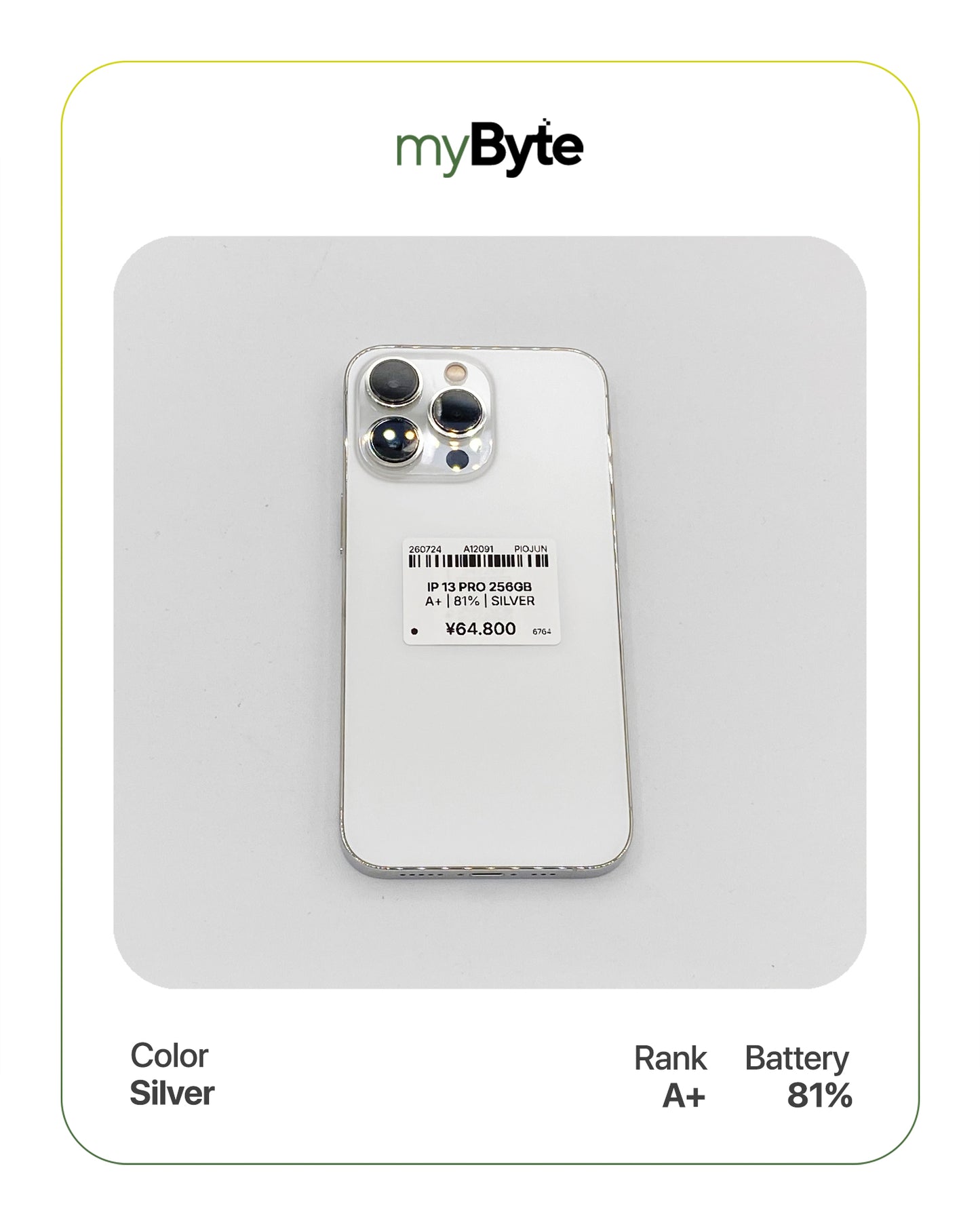 iPhone 13 Pro 5G 256GB (SIM Free) myByte International
