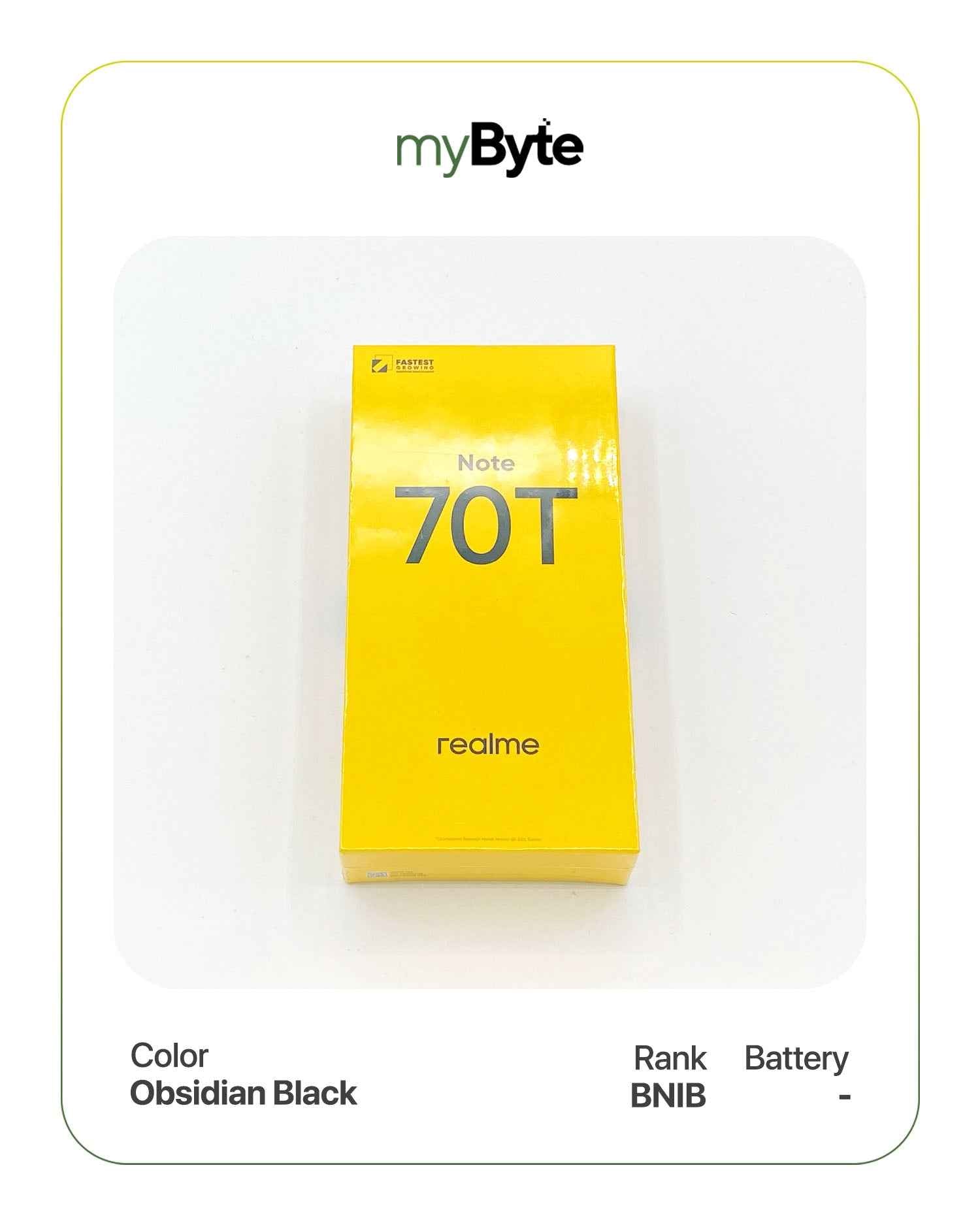 Realme Note 70T 128GB Silent Camera (Dual SIM) Obsidian Black SIM Free myByte International